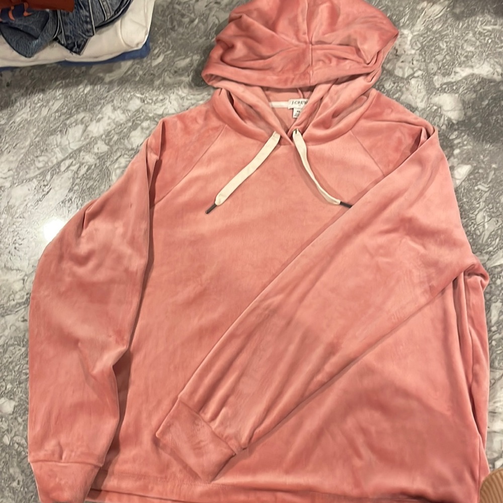 JCrew Velour Hoodie